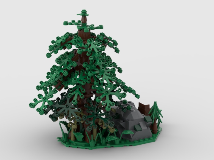 Coniferous Rock Formation from BrickLink Studio [BrickLink]