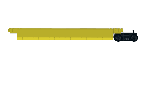 Intermodel Railcar Middle Piece from BrickLink Studio [BrickLink]