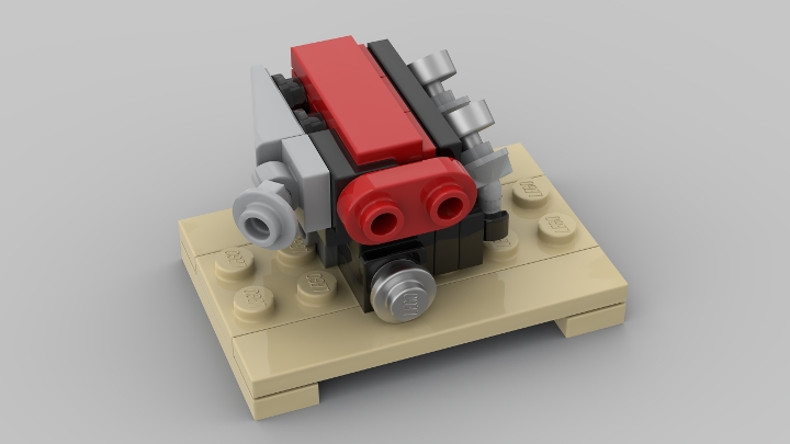 RB26DETT Engine from BrickLink Studio [BrickLink]