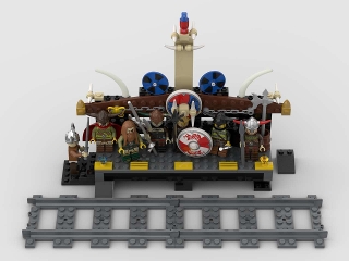 Viking Railway Station (1029 AD) from BrickLink Studio [BrickLink]