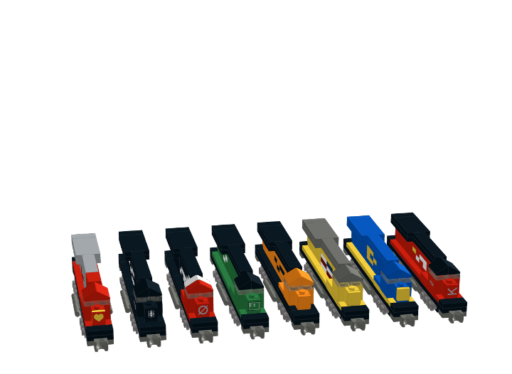 Mini Train Engine Pack from BrickLink Studio [BrickLink]