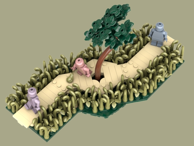 A walk through the bog. from BrickLink Studio [BrickLink]