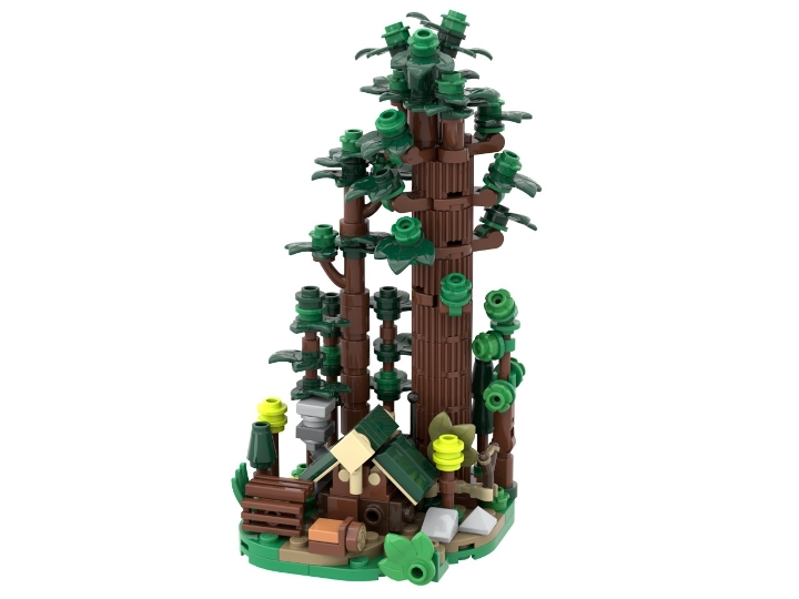 Mini Sequoia Tree Trail from BrickLink Studio [BrickLink]