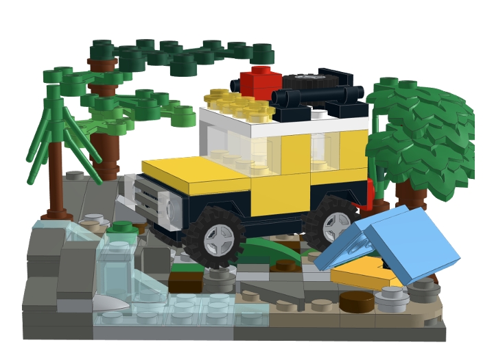 Offroad Adventure-inspired Minibuild from BrickLink Studio [BrickLink]