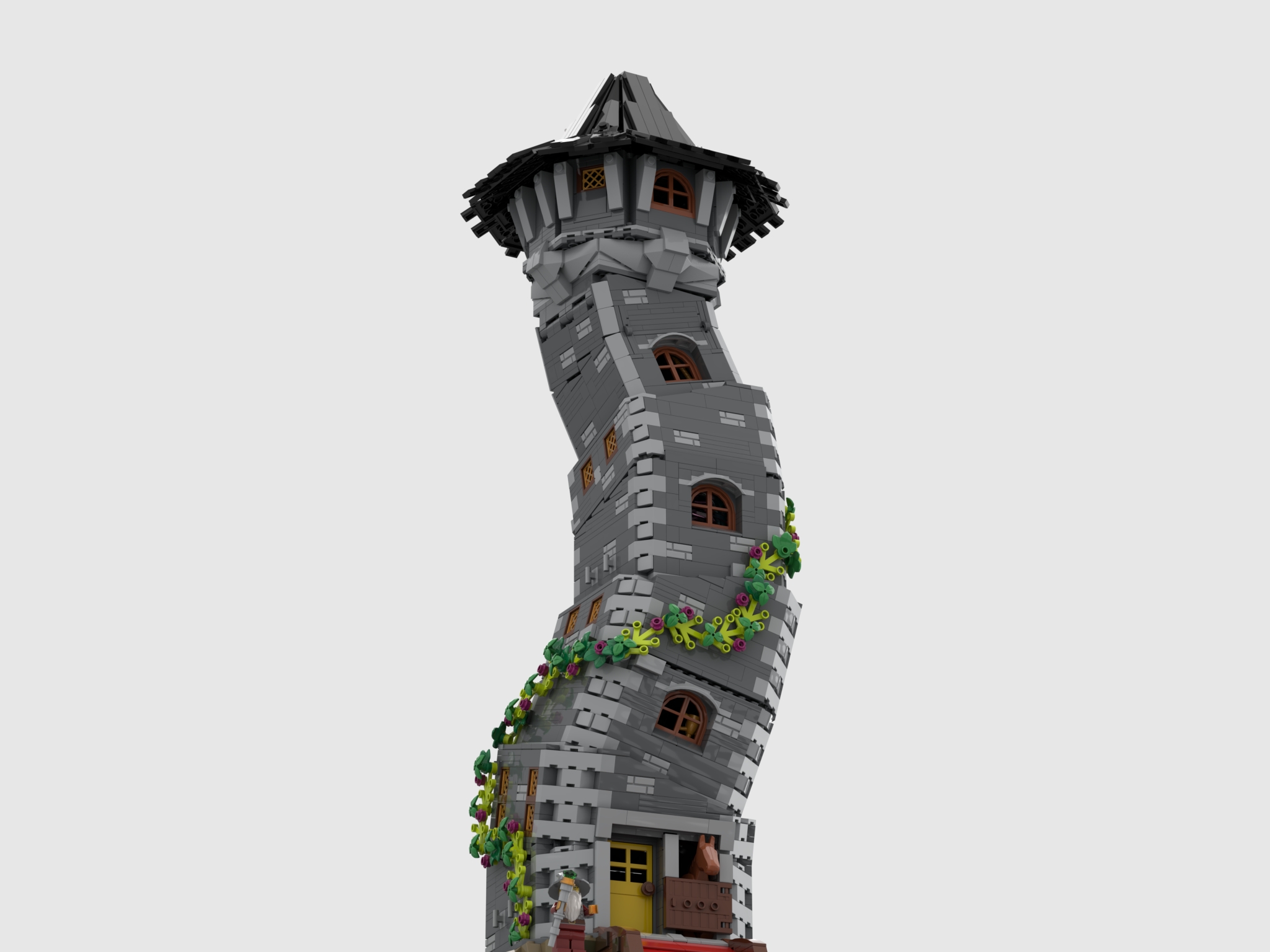 [The Crooked Tower. Split Open Design] [BrickLink]