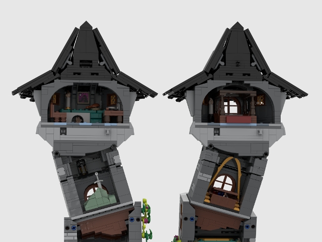 [The Crooked Tower. Split Open Design] [BrickLink]