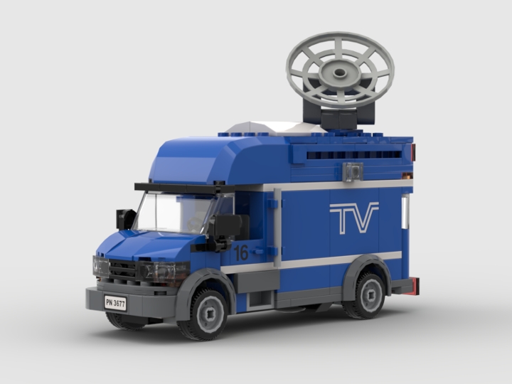 TV Van from BrickLink Studio [BrickLink]