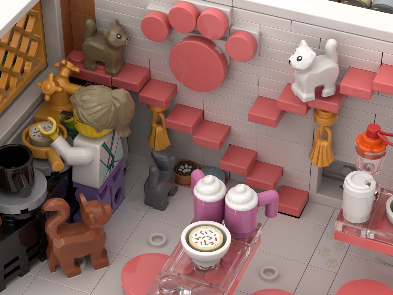 [Cat Rescue Café] [BrickLink]