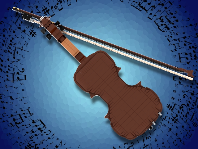 [Violin, full size] [BrickLink]