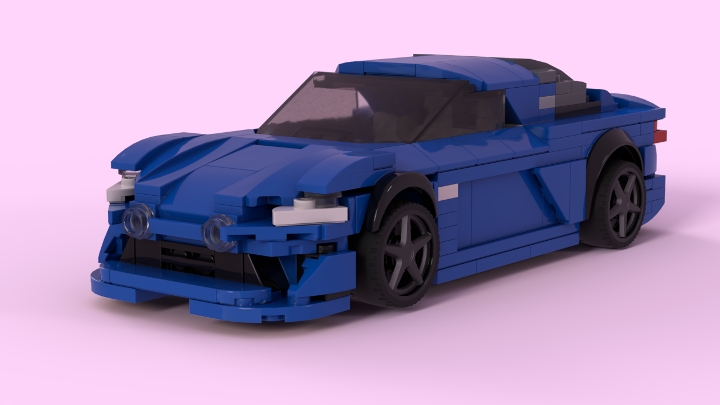 Blue sports car from BrickLink Studio [BrickLink]