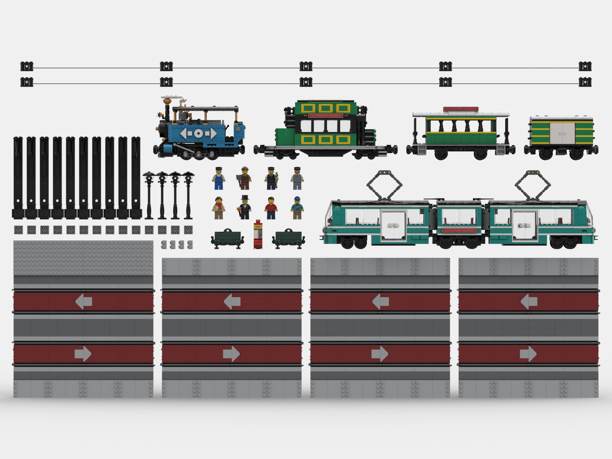 Clutchtown Tramway: Old Meets New] [BrickLink]
