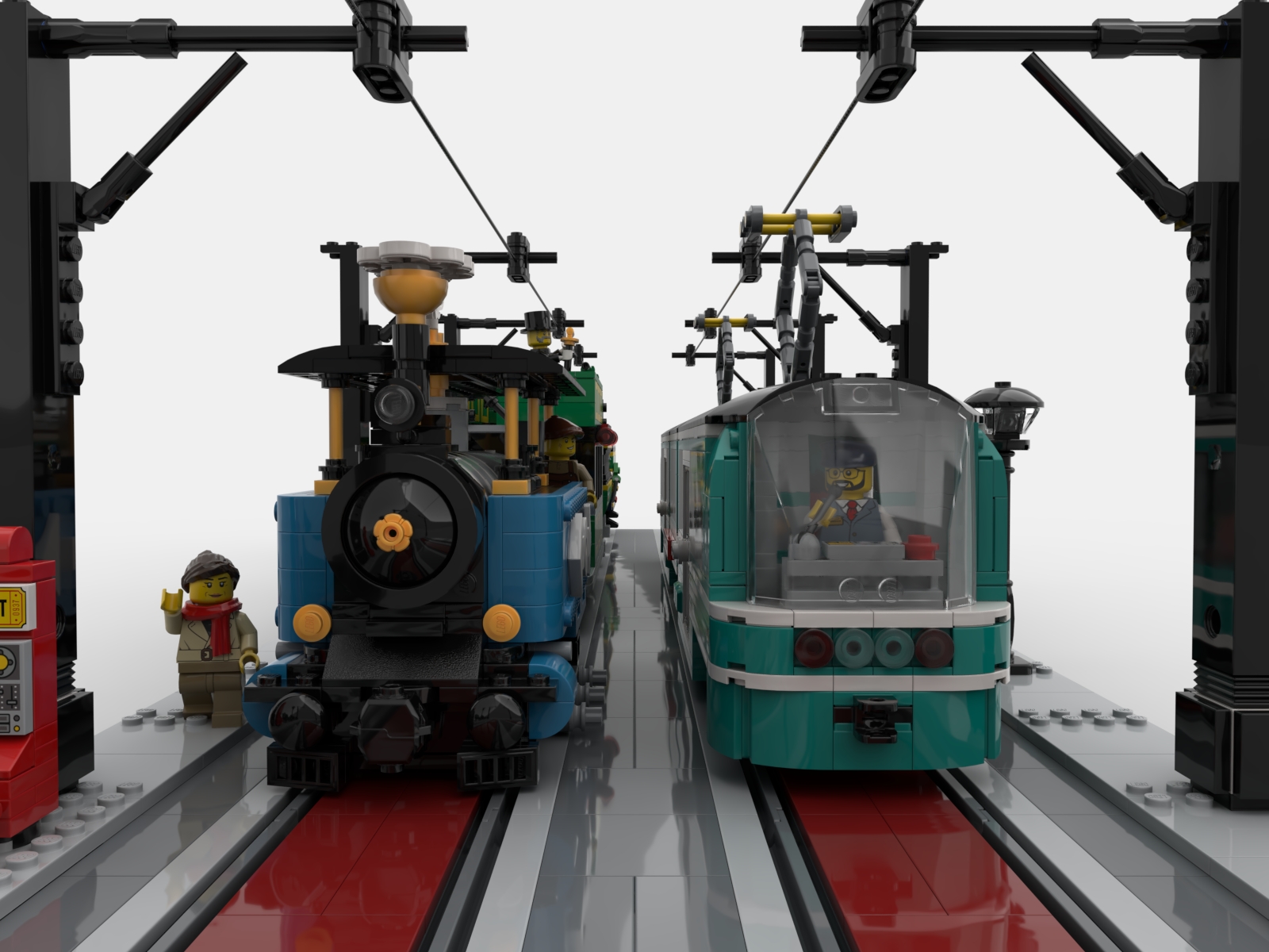 Clutchtown Tramway: Old Meets New] [BrickLink]