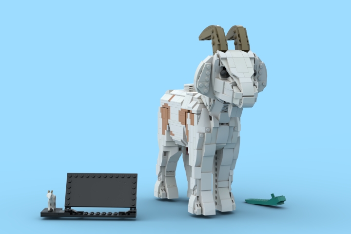 Up-Scaled Goat from BrickLink Studio [BrickLink]