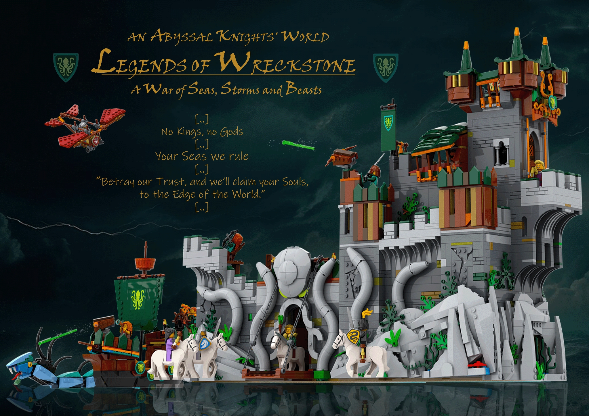AN ABYSSAL KNIGHTS' WORLD_LEGENDS OF WRECKSTONE] [BrickLink]