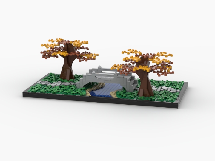 Autumn Bridge from BrickLink Studio [BrickLink]
