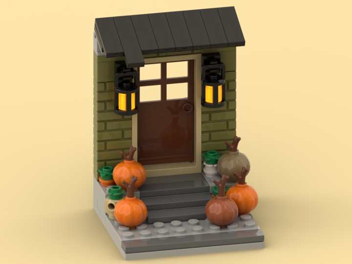 Autumn porch from BrickLink Studio [BrickLink]