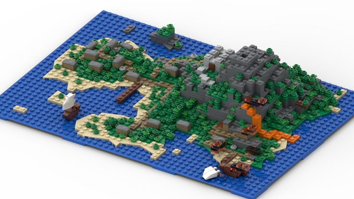 Micro Island from BrickLink Studio [BrickLink]