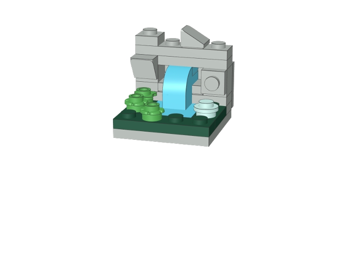 waterfall from BrickLink Studio [BrickLink]