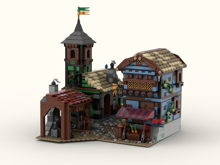 Castle Village - Fold Open from BrickLink Studio [BrickLink]