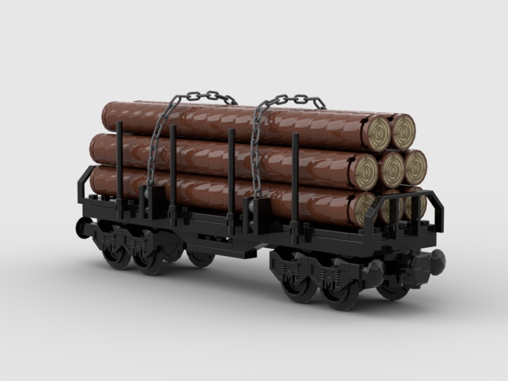 Train Logging Car from BrickLink Studio [BrickLink]