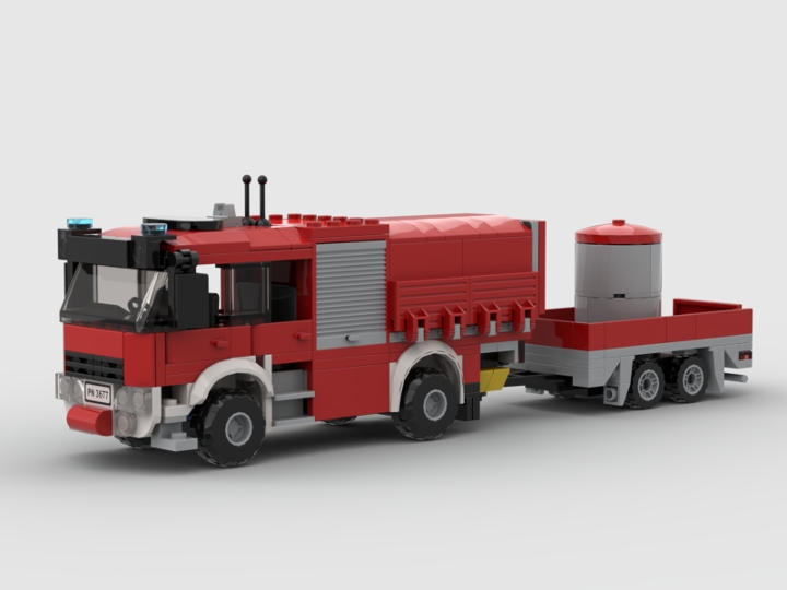 City Fire Equipment Truck from BrickLink Studio [BrickLink]