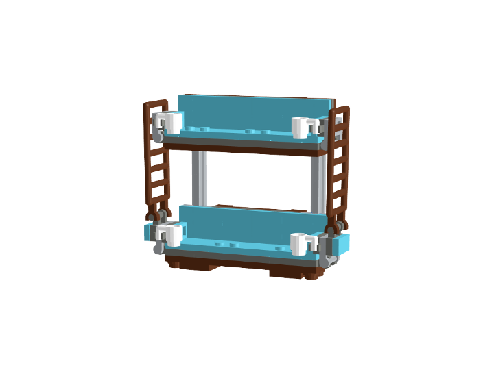 DoubleDecker Couch from BrickLink Studio [BrickLink]