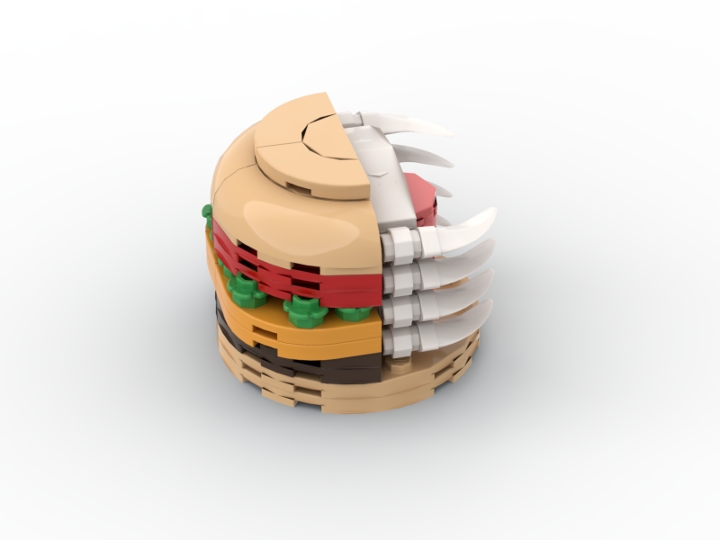 Burger anatomy from BrickLink Studio [BrickLink]