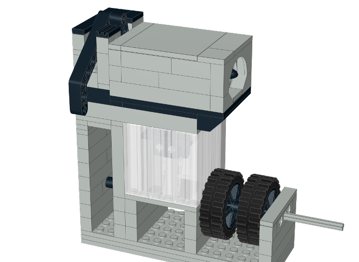 1 Cylinder Engine (w/ turbo) from BrickLink Studio [BrickLink]