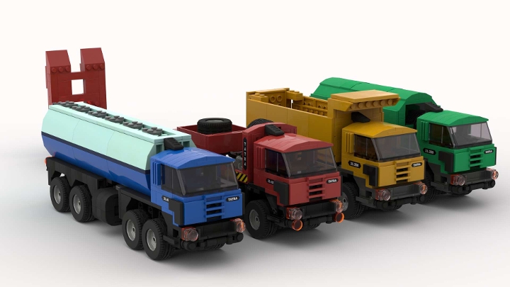 Tatra 815 from BrickLink Studio [BrickLink]