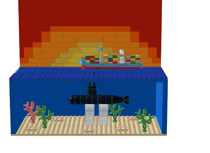 Sneaky submarine from BrickLink Studio [BrickLink]