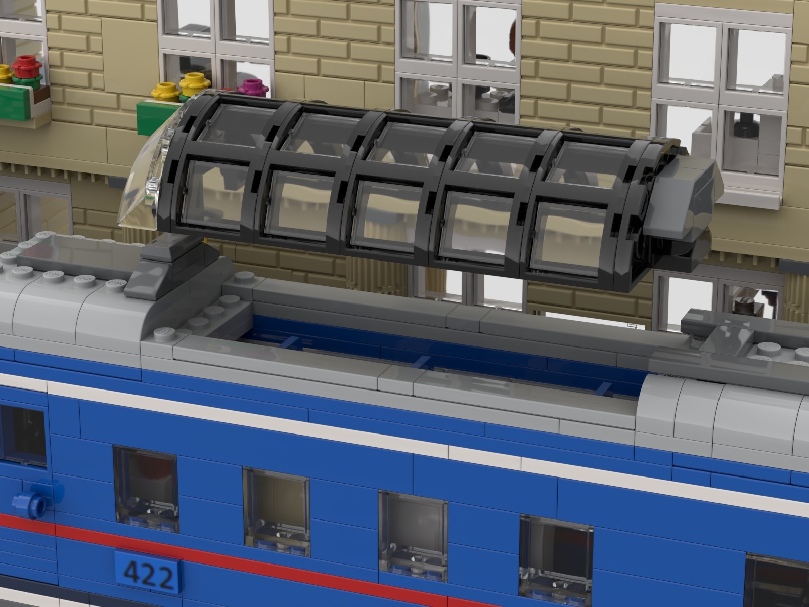 [Blue Moonlight Train in Brick City Station] [BrickLink]