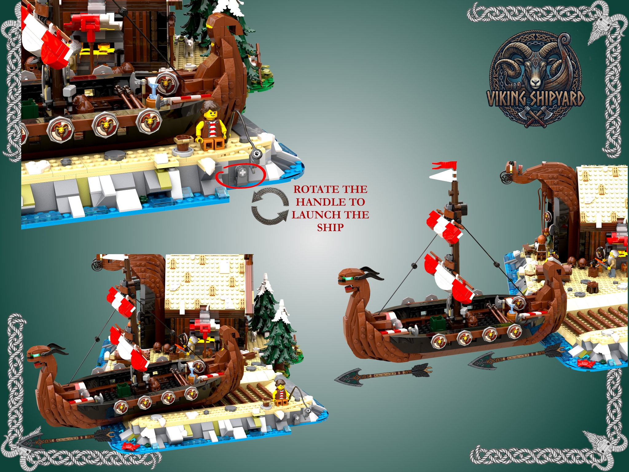 [Viking Shipyard (with working slipway)] [BrickLink]