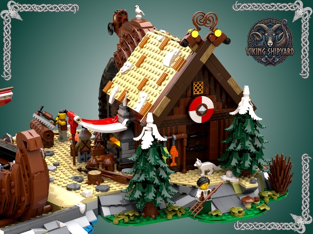 [Viking Shipyard (with working slipway)] [BrickLink]