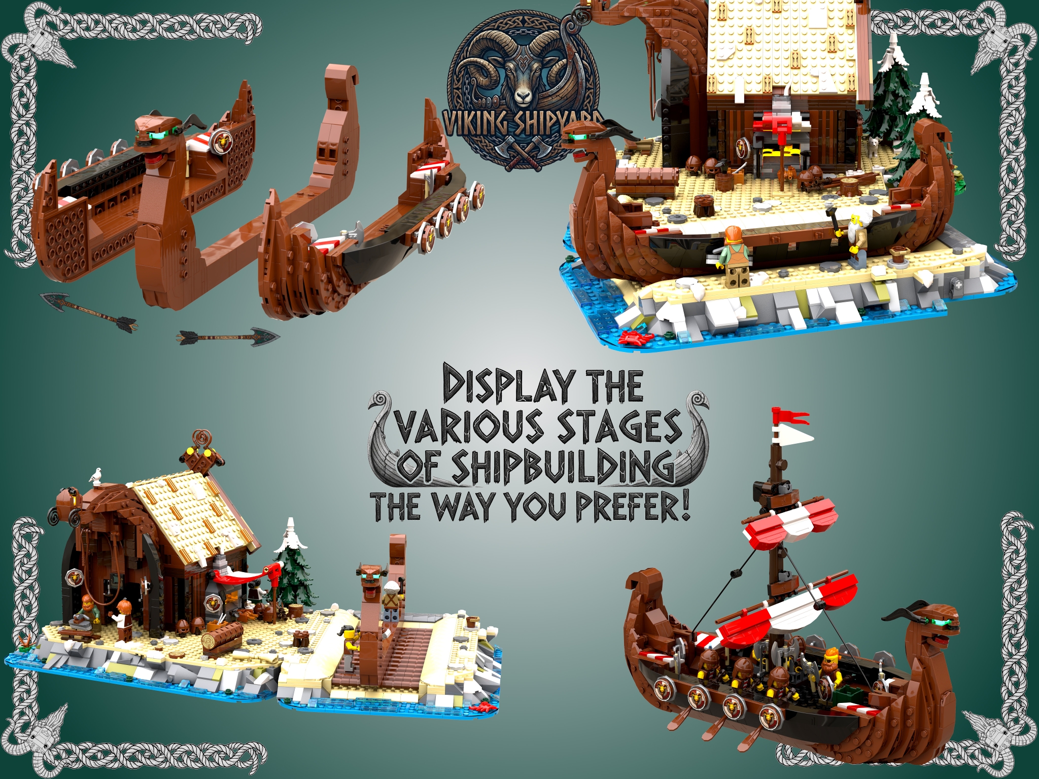 [Viking Shipyard (with working slipway)] [BrickLink]