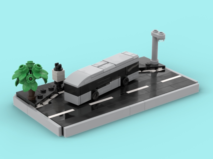 Mini City Bus MOC from BrickLink Studio [BrickLink]