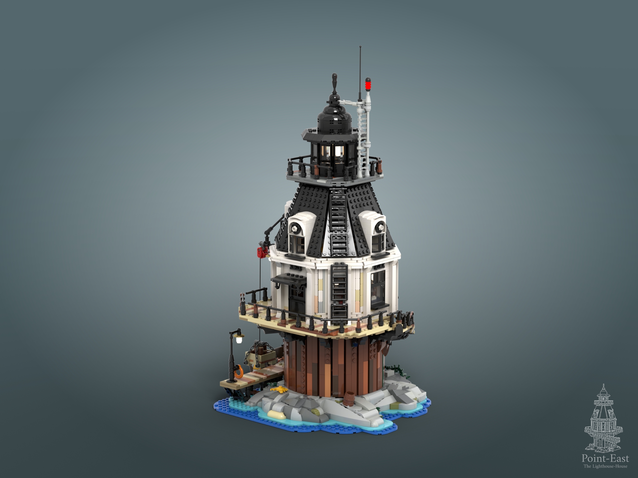 [Point-East : The Lighthouse-House] [BrickLink]