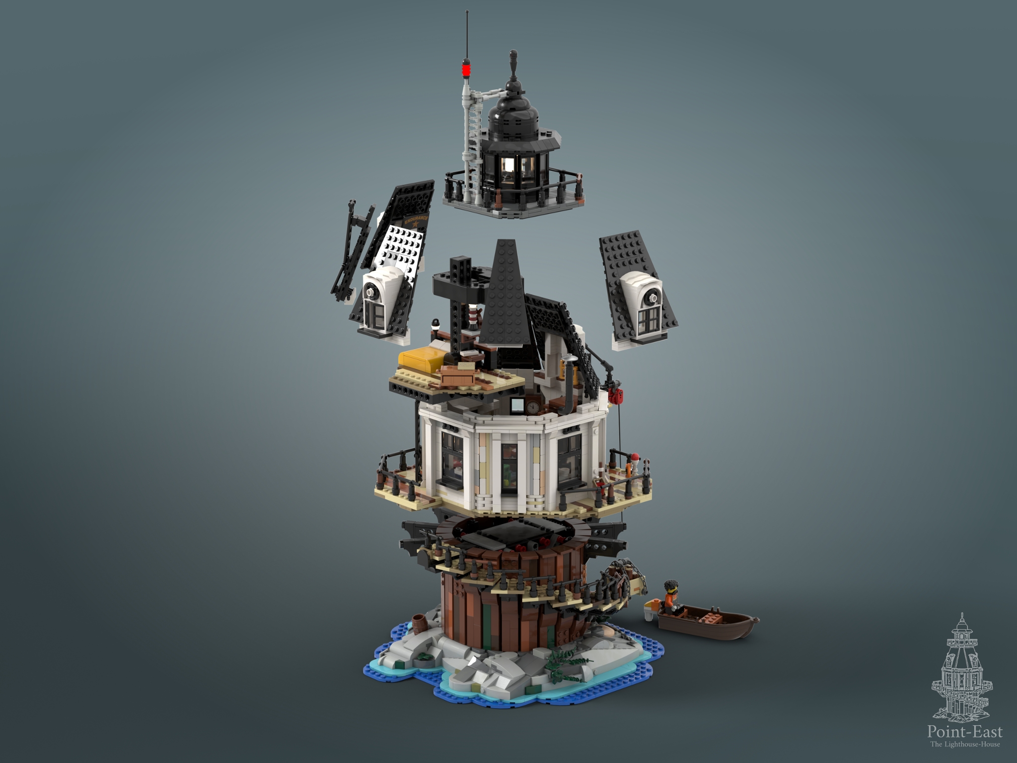 [Point-East : The Lighthouse-House] [BrickLink]