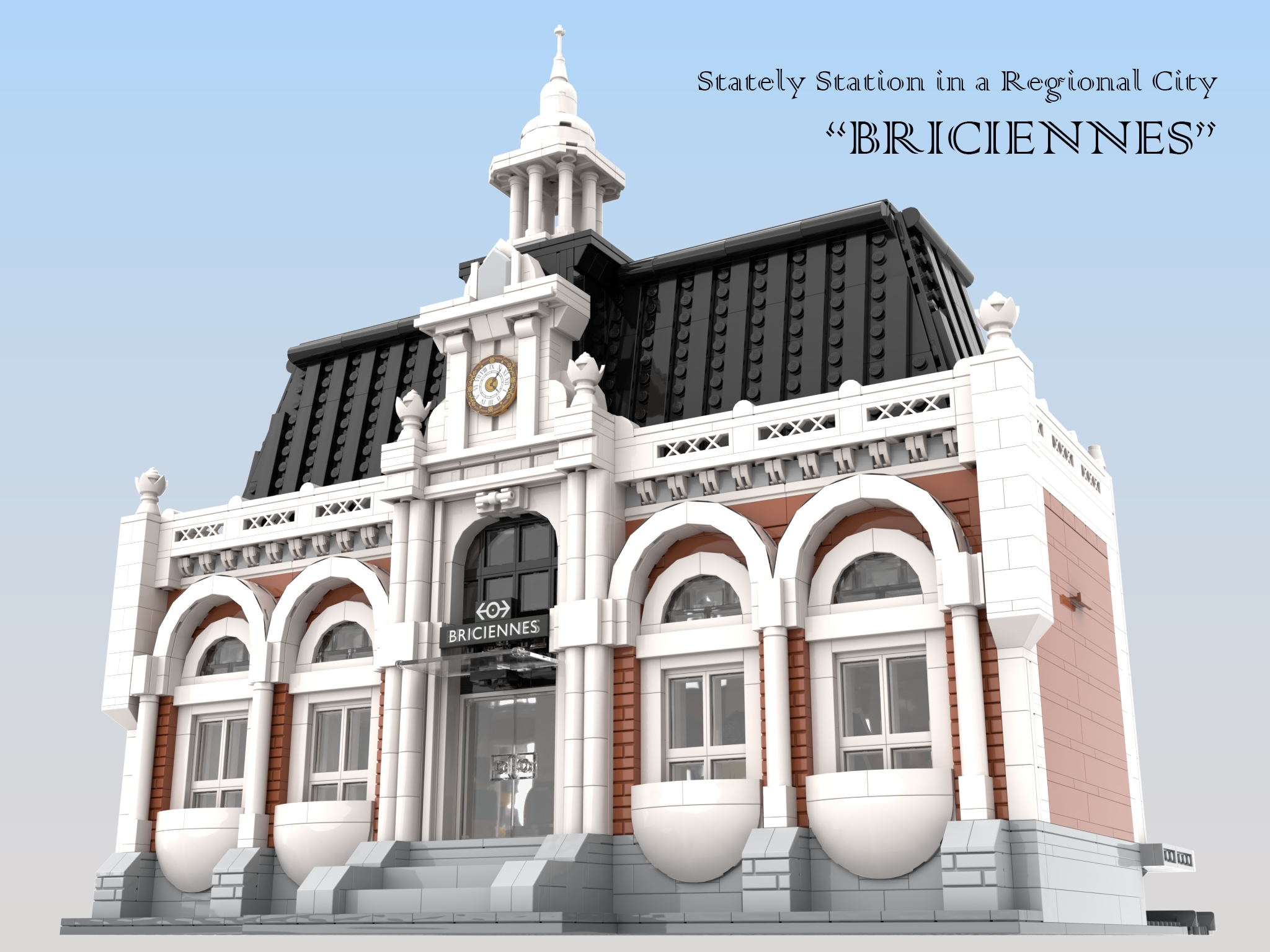 [Stately Station in a Regional City] [BrickLink]
