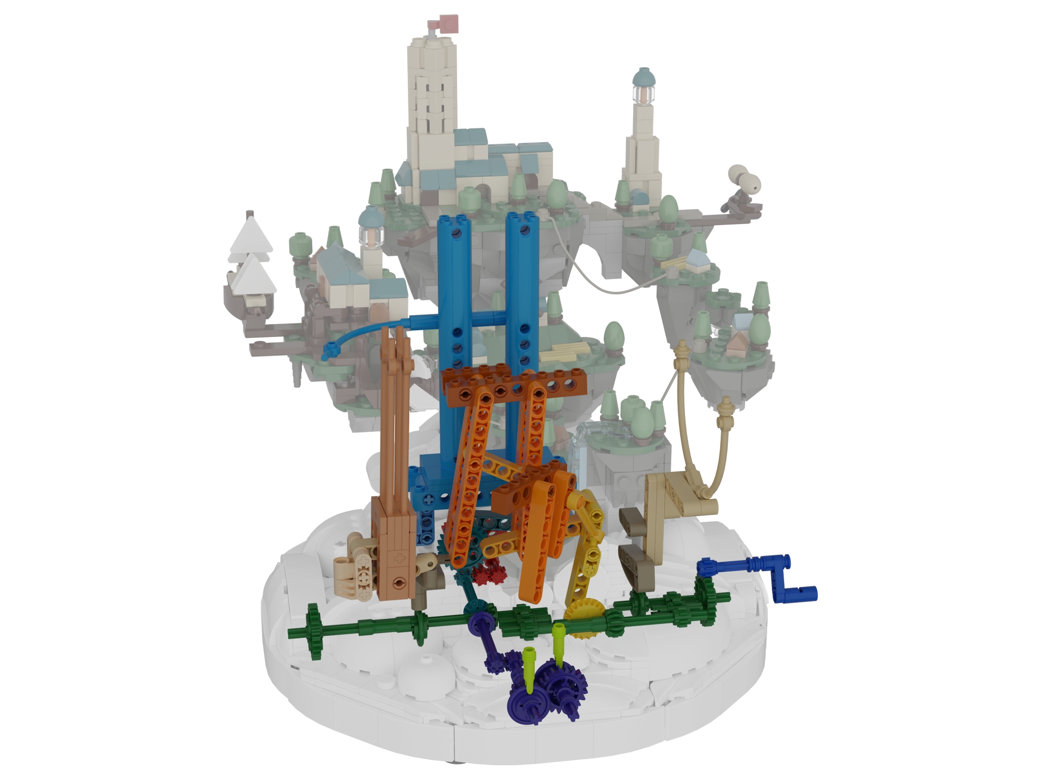 The Village in the Sky - Kinetic Sculpture] [BrickLink]