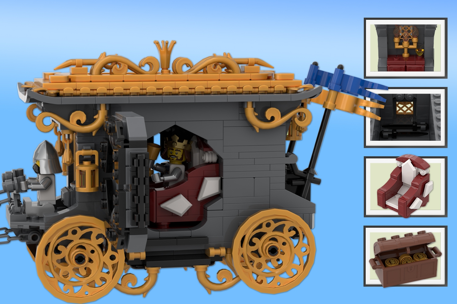 THE KING'S CARRIAGE] [BrickLink]