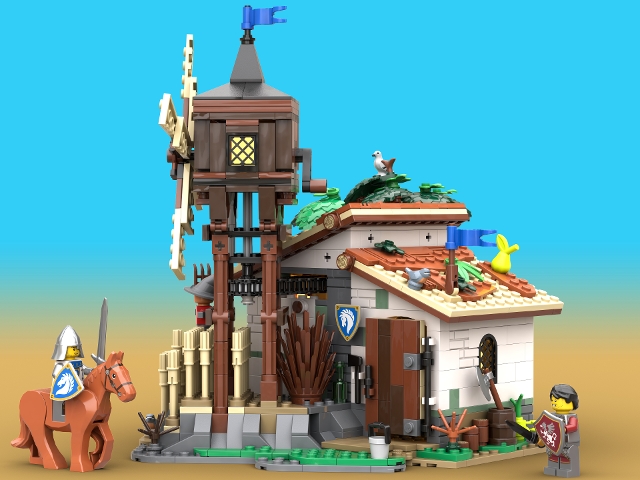 [Mill on wheatfield] [BrickLink]