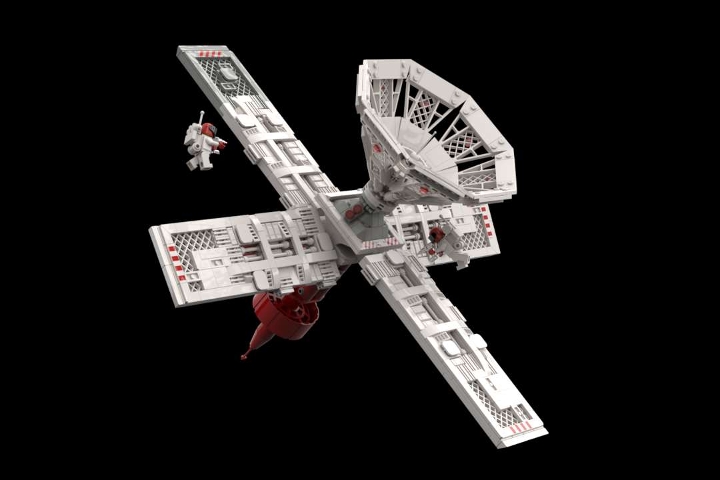 Space Shaithis - Communication Satellite from BrickLink Studio [BrickLink]