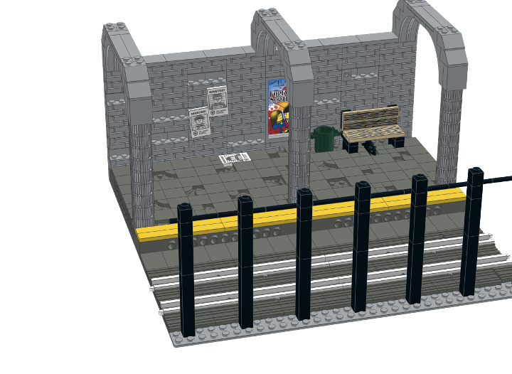 Subway Complete Model from BrickLink Studio [BrickLink]