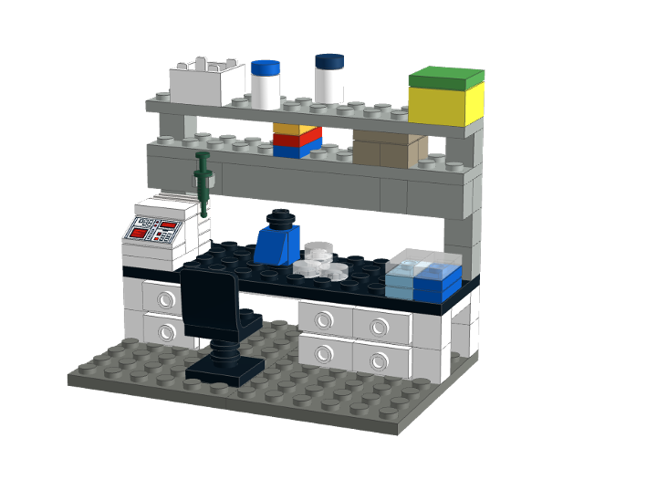Labbench from BrickLink Studio [BrickLink]