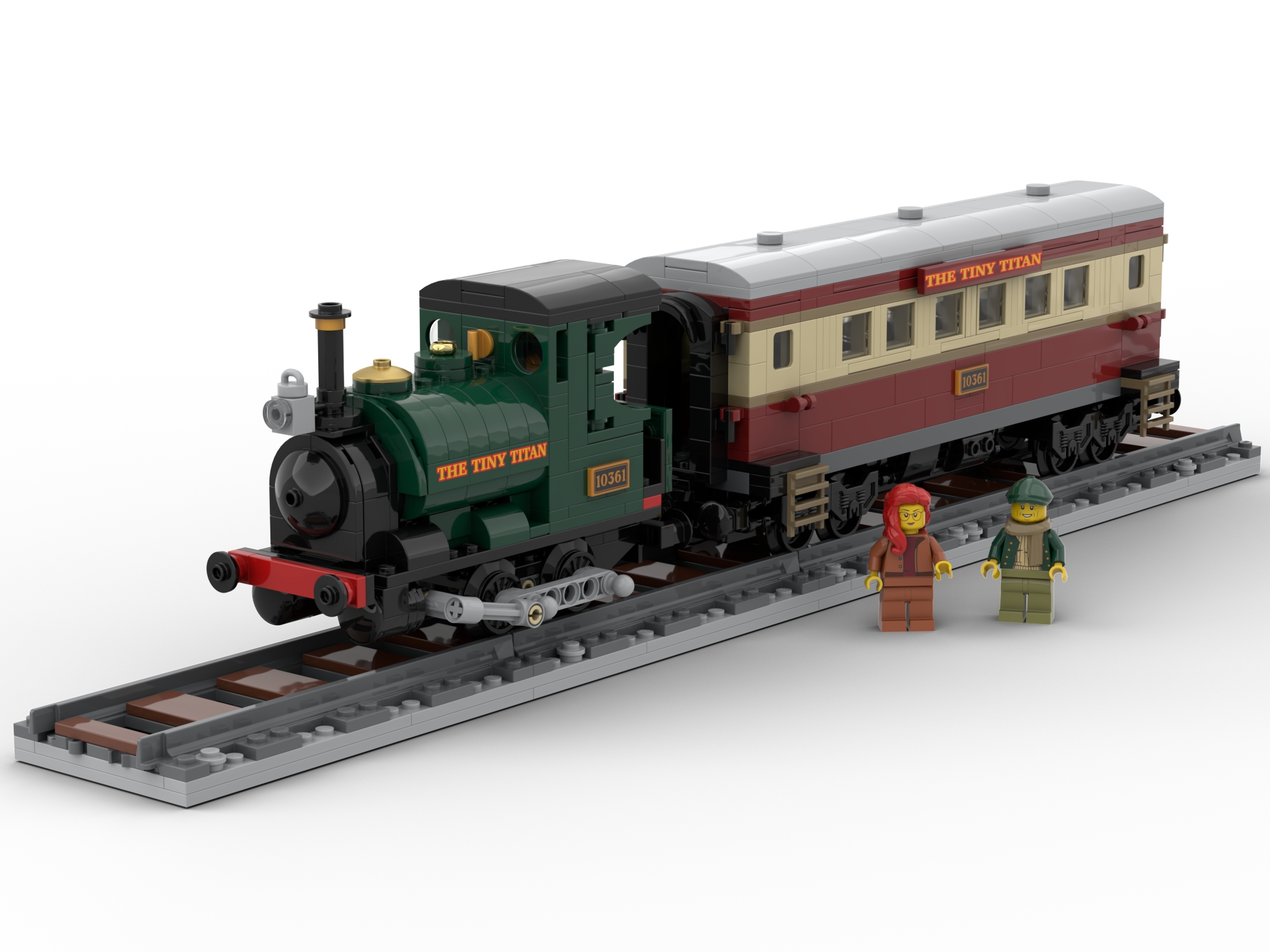 [The Tiny Titan Steam Train] [BrickLink]