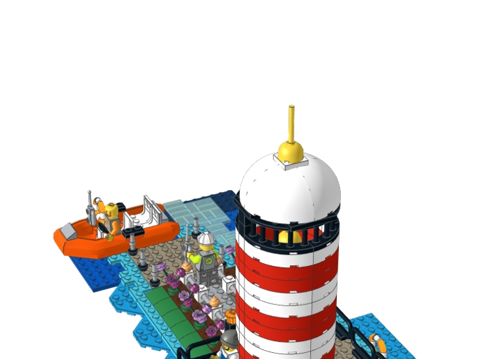 Lighthouse model from BrickLink Studio [BrickLink]