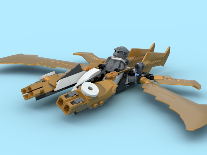 the CDEC Jet from BrickLink Studio [BrickLink]