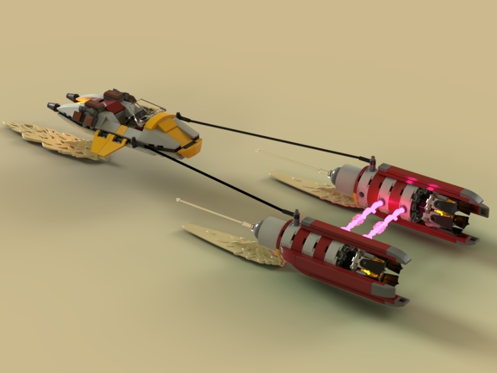 pod racer from BrickLink Studio [BrickLink]