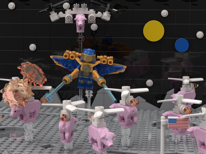 The Battle of the Moon from BrickLink Studio [BrickLink]
