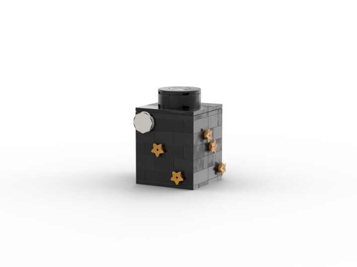1x1 space brick (big) from BrickLink Studio [BrickLink]
